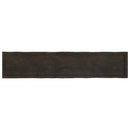 bordplade 200x40x(2-4) cm naturlig kant behandlet træ mørkebrun
