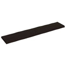 bordplade 200x40x(2-6) cm naturlig kant behandlet træ mørkebrun