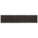 bordplade 200x40x(2-6) cm naturlig kant behandlet træ mørkebrun