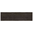 bordplade 200x50x(2-4) cm naturlig kant behandlet træ mørkebrun