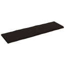 bordplade 200x60x(2-6) cm naturlig kant behandlet træ mørkebrun