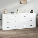 skænke 2 stk. konstrueret træ hvid