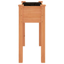 plantekasse med foring 71x37x76 cm massivt fyrretræ brun