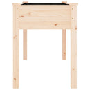plantekasse med foring 118x59x76 cm massivt fyrretræ