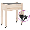 hjul til plantekasse 4 stk. 8x3,5x8 cm jern sort