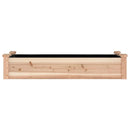 højbed med foring 120x45x25 cm massivt fyrretræ