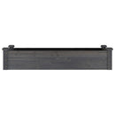 højbed med foring 120x45x25 cm massivt fyrretræ grå
