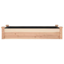 højbed med foring 120x60x25 cm massivt fyrretræ