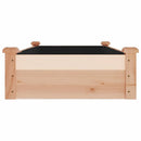 højbed med foring 120x60x25 cm massivt fyrretræ