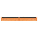 plantekasse med foring 240x45x25 cm massivt fyrretræ brun