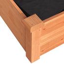 plantekasse med foring 240x45x25 cm massivt fyrretræ brun