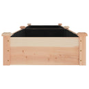 plantekasse med foring 240x60x25 cm massivt fyrretræ