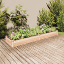 plantekasse med foring 240x60x25 cm massivt fyrretræ