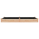 plantekasse med foring 240x120x25 cm massivt fyrretræ