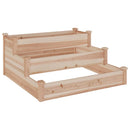 højbed 120x120x56 cm massivt fyrretræ