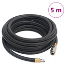 hybrid luftslange 0,6" 5 m gummi og PVC sort