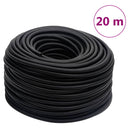 hybrid luftslange 0,6" 20 m gummi og PVC sort