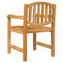 havestole 2 stk. 58x59x88 cm massivt teaktræ