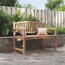 havebænk 114x59x87 cm massivt teaktræ