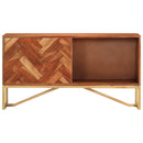 Sideboard HonningBrun 160 x 30 x 80 cm Massivt Akacietræ