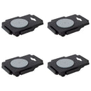 møbelhunde 4 stk. med 8 hjul 150 kg polypropylen sort