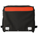 cykelanhænger 30 kg jern sort og orange