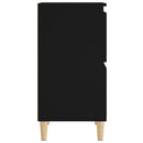 skænke 2 stk. 60x35x70 cm konstrueret træ sort