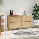 skænke 2 stk. 60x35x70 cm konstrueret træ sonoma-eg
