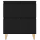 skænke 3 stk. 60x35x70 cm konstrueret træ sort
