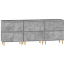 skænke 3 stk. 60x35x70 cm konstrueret træ betongrå