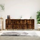 skænke 3 stk. 60x35x70 cm konstrueret træ røget egetræsfarve