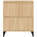 skænke 3 stk. 60x35x70 cm konstrueret træ sonoma-eg