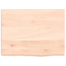 bordplade til badeværelse 40x30x(2-4) cm massivt træ ubehandlet