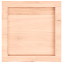 bordplade til badeværelse 40x40x(2-4) cm massivt træ ubehandlet