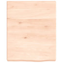 bordplade til badeværelse 40x50x(2-6) cm massivt træ ubehandlet