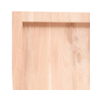 bordplade til badeværelse 60x40x(2-6) cm massivt træ ubehandlet