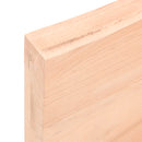 bordplade til badeværelse 60x50x(2-6) cm massivt træ ubehandlet