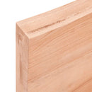 bordplade til badeværelse 40x30x(2-6) cm massivt træ lysebrun