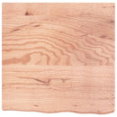 bordplade til badeværelse 60x60x(2-6) cm massivt træ lysebrun