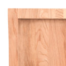 bordplade til badeværelse 80x30x(2-4) cm massivt træ lysebrun