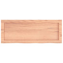 bordplade til badeværelse 80x30x(2-6) cm massivt træ lysebrun