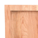 bordplade til badeværelse 100x40x(2-6) cm massivt træ lysebrun