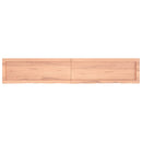 bordplade til badeværelse 160x30x(2-4) cm massivt træ lysebrun