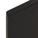 bordplade til badeværelse 40x30x2 cm massivt træ mørkebrun