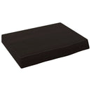 bordplade til badeværelse 40x30x(2-6) cm massivt træ mørkebrun