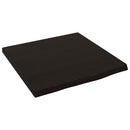 bordplade til badeværelse 40x40x2 cm massivt træ mørkebrun