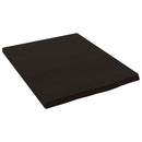 bordplade til badeværelse 40x50x2 cm massivt træ mørkebrun