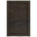 bordplade til badeværelse 40x60x(2-4) cm massivt træ mørkebrun