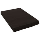 bordplade til badeværelse 40x60x(2-6) cm massivt træ mørkebrun