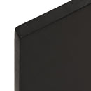 bordplade til badeværelse 60x40x(2-4) cm massivt træ mørkebrun